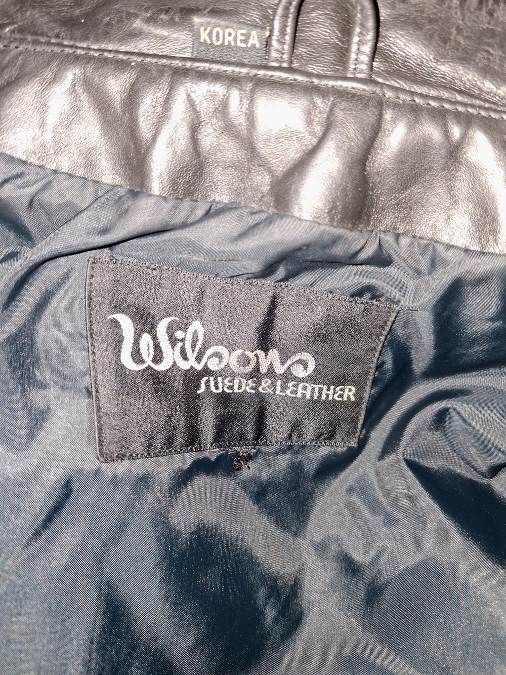 Vintage 80's Wilson Black Leather Tailored Jacket - Picture 12 of 14